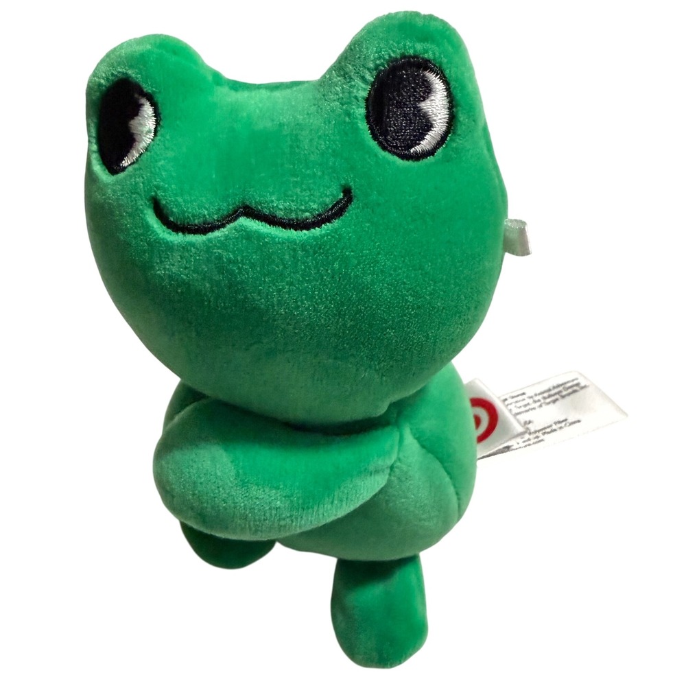 TARGET Exclusive 2025 Animal Adventure Green Frog Plush Kawaii Stuffed Animal 6"